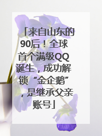 来自山东的90后!全球首个满级QQ诞生,成功解锁“金企鹅”,是继承父亲账号