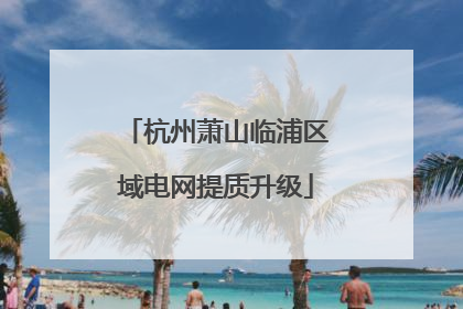 杭州萧山临浦区域电网提质升级
