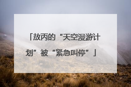 敖丙的“天空漫游计划”被“紧急叫停”