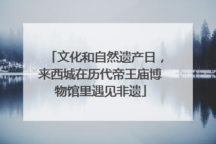 文化和自然遗产日，来西城在历代帝王庙博物馆里遇见非遗