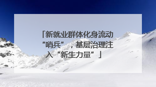 新就业群体化身流动“哨兵”，基层治理注入“新生力量”