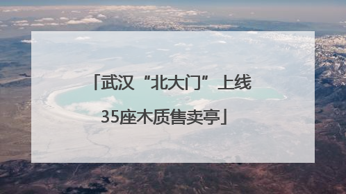 武汉“北大门”上线35座木质售卖亭