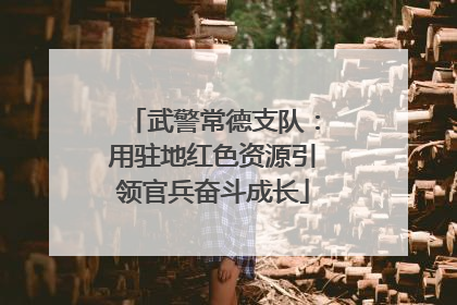 武警常德支队：用驻地红色资源引领官兵奋斗成长