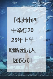 株洲市四中举行2025年上学期新团员入团仪式