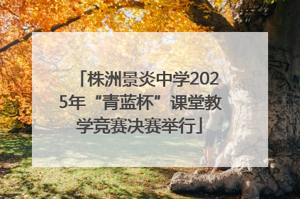 株洲景炎中学2025年“青蓝杯”课堂教学竞赛决赛举行