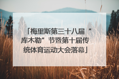 梅里斯第三十八届“库木勒”节暨第十届传统体育运动大会落幕