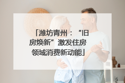 潍坊青州：“旧房焕新”激发住房领域消费新动能
