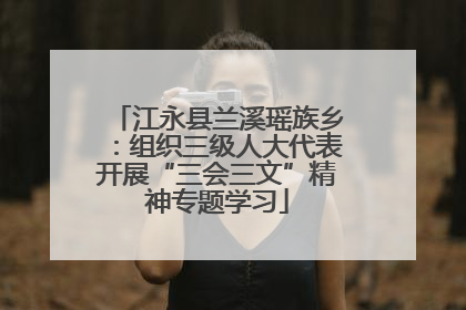 江永县兰溪瑶族乡：组织三级人大代表开展“三会三文”精神专题学习