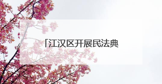 江汉区开展民法典宣传月普法进快递物流行业暨“法商融合面对面”活动
