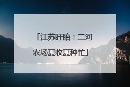 江苏盱眙：三河农场夏收夏种忙