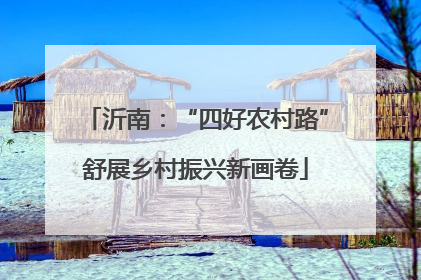 沂南：“四好农村路”舒展乡村振兴新画卷