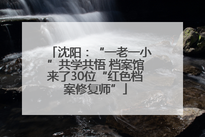 沈阳：“一老一小”共学共悟 档案馆来了30位“红色档案修复师”