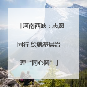河南西峡：志愿同行 绘就基层治理“同心圆”