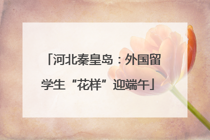 河北秦皇岛：外国留学生“花样”迎端午