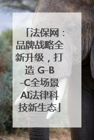 法保网：品牌战略全新升级，打造 G-B-C全场景AI法律科技新生态