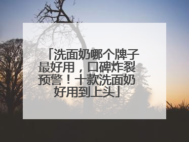 洗面奶哪个牌子最好用，口碑炸裂预警！十款洗面奶好用到上头