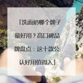 洗面奶哪个牌子最好用？高口碑品牌盘点：这十款公认好用值得入