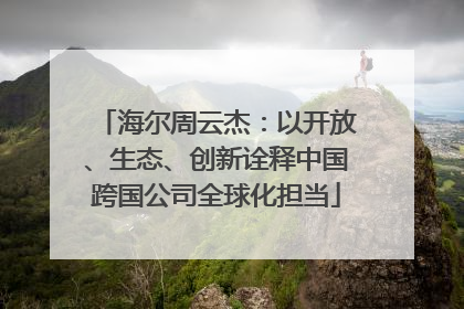 海尔周云杰：以开放、生态、创新诠释中国跨国公司全球化担当