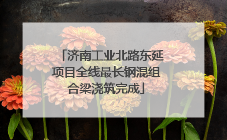 济南工业北路东延项目全线最长钢混组合梁浇筑完成