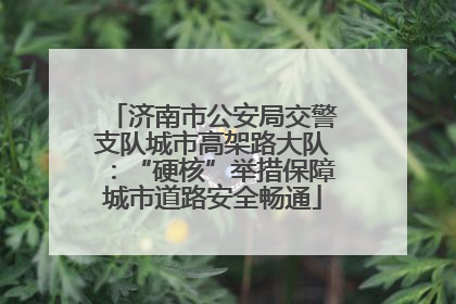 济南市公安局交警支队城市高架路大队：“硬核”举措保障城市道路安全畅通
