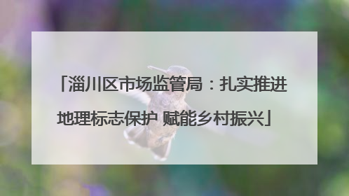 淄川区市场监管局：扎实推进地理标志保护 赋能乡村振兴