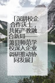 深耕校企合作沃土，共拓产教融合新局——萧县师范学校深入企业调研推动协同发展