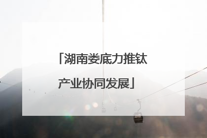 湖南娄底力推钛产业协同发展
