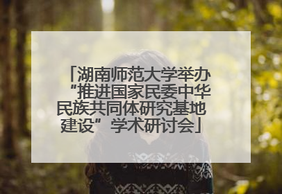 湖南师范大学举办“推进国家民委中华民族共同体研究基地建设”学术研讨会