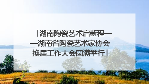 湖南陶瓷艺术启新程——湖南省陶瓷艺术家协会换届工作大会圆满举行