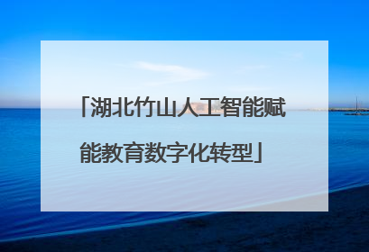 湖北竹山人工智能赋能教育数字化转型