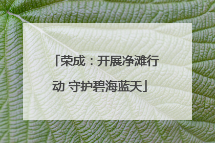 荣成：开展净滩行动 守护碧海蓝天