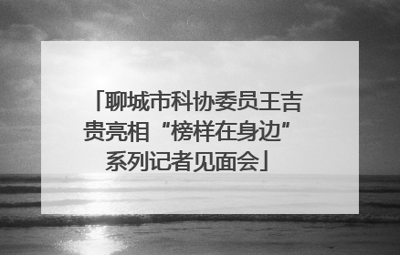 聊城市科协委员王吉贵亮相“榜样在身边”系列记者见面会
