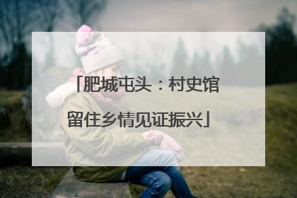 肥城屯头：村史馆留住乡情见证振兴