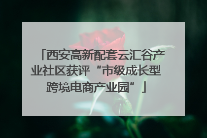 西安高新配套云汇谷产业社区获评“市级成长型跨境电商产业园”
