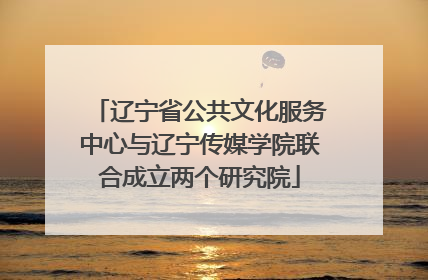 辽宁省公共文化服务中心与辽宁传媒学院联合成立两个研究院