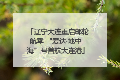 辽宁大连重启邮轮航季 “爱达·地中海”号首航大连港