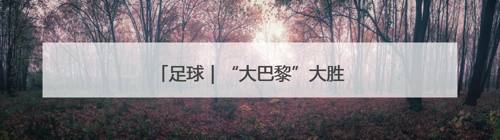 足球｜“大巴黎”大胜国米 首夺欧冠冠军