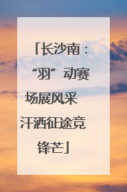 长沙南：“羽”动赛场展风采 汗洒征途竞锋芒
