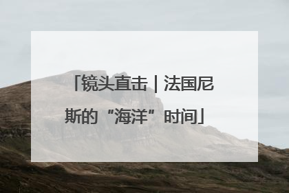 镜头直击｜法国尼斯的“海洋”时间