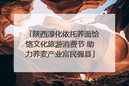 陕西淳化依托荞面饸饹文化旅游消费节 助力荞麦产业富民强县