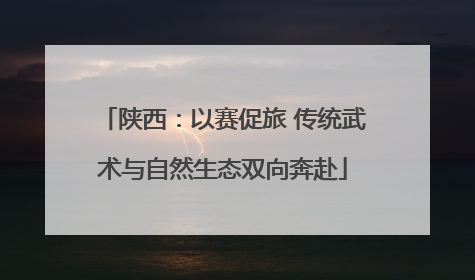陕西：以赛促旅 传统武术与自然生态双向奔赴