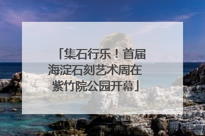 集石行乐！首届海淀石刻艺术周在紫竹院公园开幕