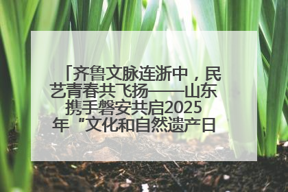 齐鲁文脉连浙中，民艺青春共飞扬——山东携手磐安共启2025年“文化和自然遗产日”系列活动