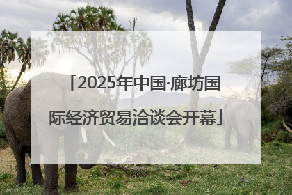 2025年中国·廊坊国际经济贸易洽谈会开幕