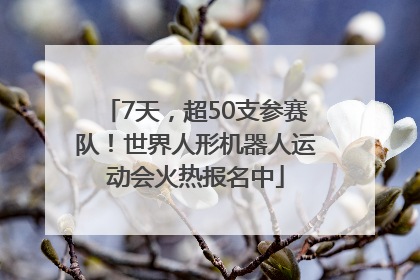 7天，超50支参赛队！世界人形机器人运动会火热报名中