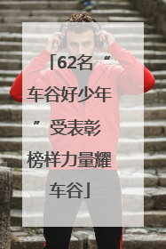62名“车谷好少年”受表彰 榜样力量耀车谷